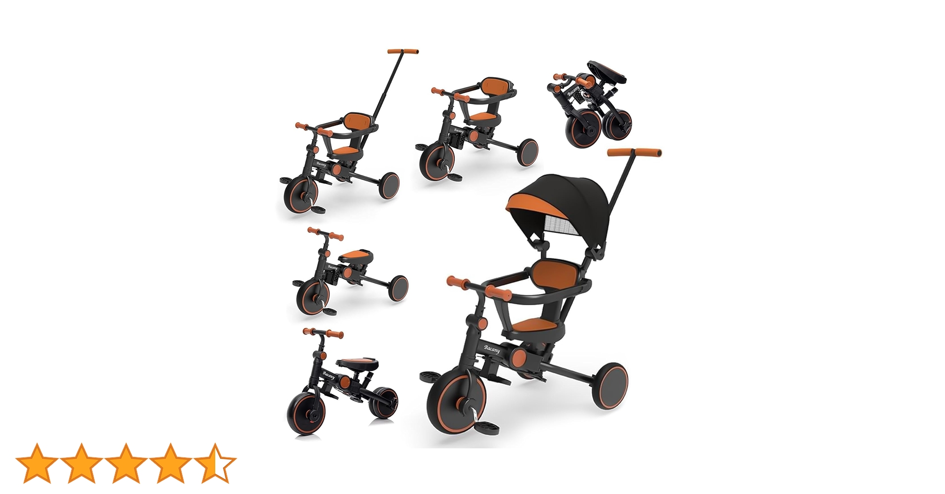 Amazon.co.jp: Bacany 子供用三輪車 7in1 三輪車 ステップ付き